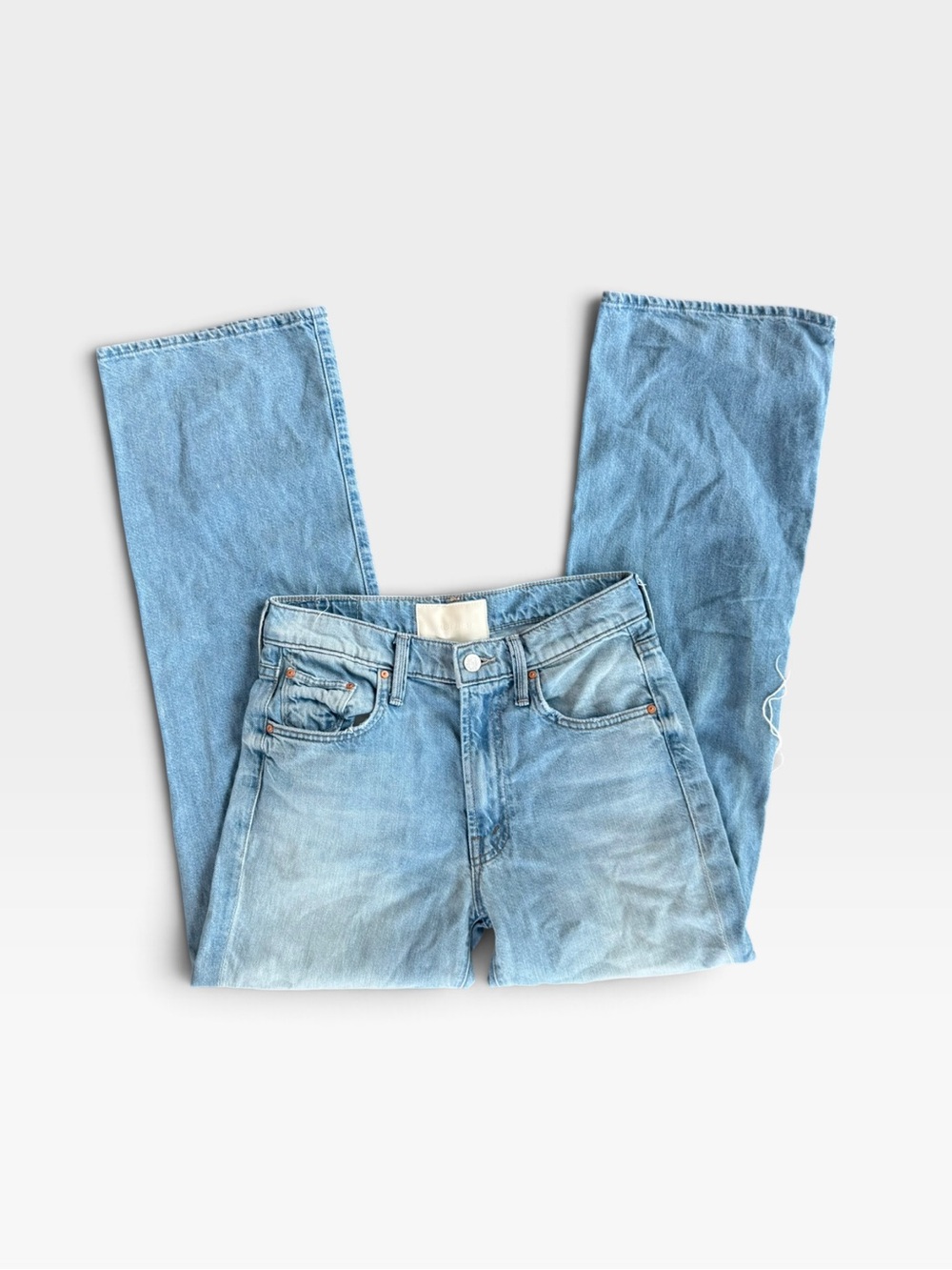 MOTHER Superior The Mid Rise Rambler Zip Flood Jeans | Wide Leg | Womens Size 26